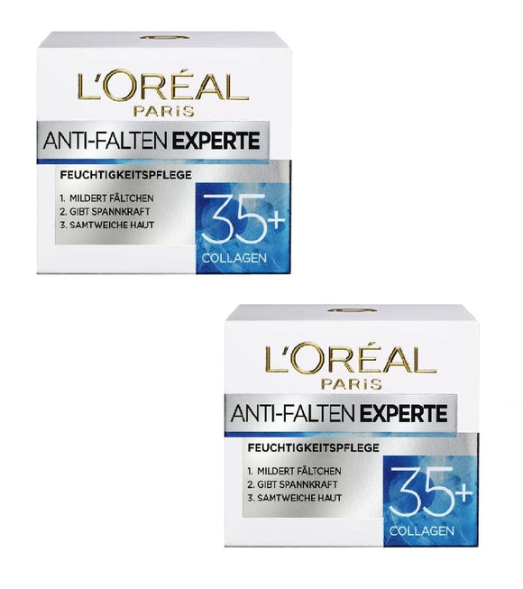 2x Pack L'Oréal Paris Anti-wrinkle Expert 35+Moisturizer Skin Collagen - Eurodeal.shop