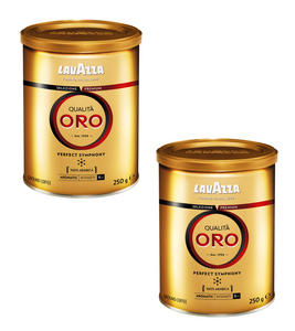 2xPack LAVAZZA Qualita ORO Ground Coffee in Tin - 500 g