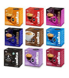 LAVAZZA A MODO MIO COFFEE CAPSULES, STARTER SET WITH 9 VARIETIES - 144 Capsules