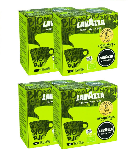 4xPack LAVAZZA Espresso Tierra Bio Organic Capsules for Modo Mios Machines - 48 Capsules
