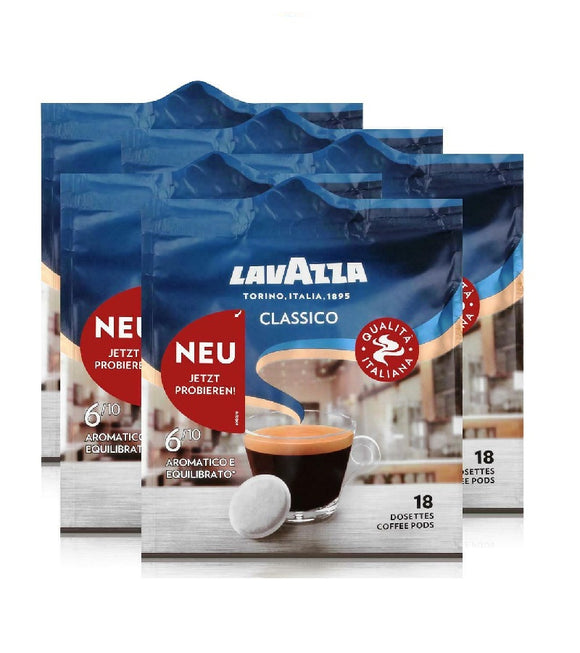 5xPack LAVAZZA Classico Coffee Pads for Senseo Machines - 90 Pads