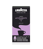 10xPack LAVAZZA  Lungo Avvolgente Coffee Capsules - 100 Capsules