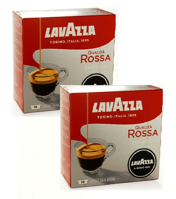 2xPack LAVAZZA Qualita Rossa ( Coffee Capsules for Modo Mios Machines - 72 Capsules
