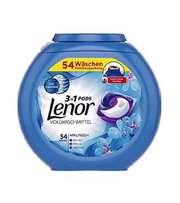 Lenor All in One Pods Detergent 'APRIL FRESH' 54 WL