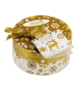 Lindt Xmas Gold Pieces Round Box - 140 g