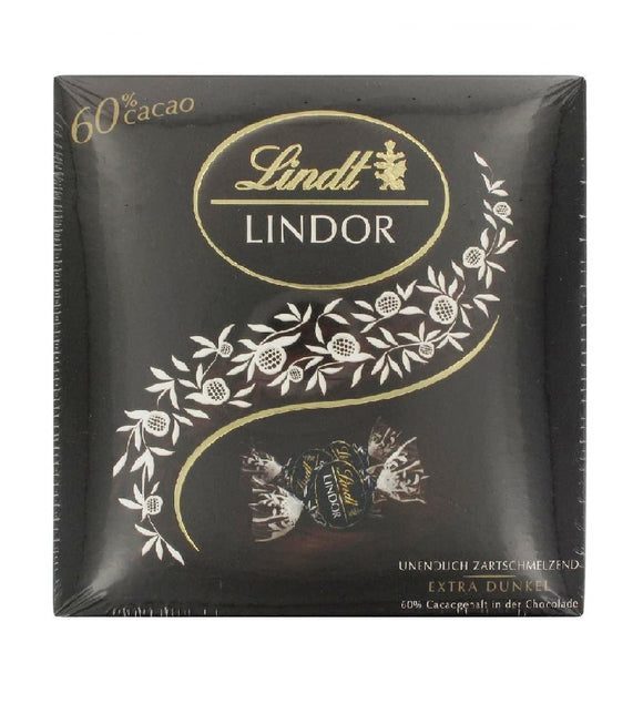 Lindt Lindor Extra Dark 60% Cocoa (186 g) - Eurodeal.shop