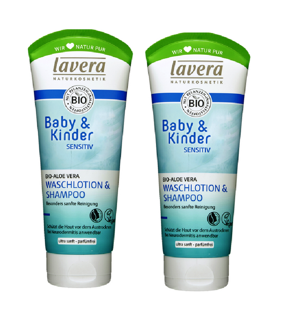 2xPack Lavera Baby & Children Sensitive Shower Gel - 400 ml