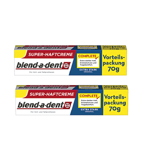 2xPack Blend-a-dent Complete Extra Strong Original Super Adhesive Cream - 140 g