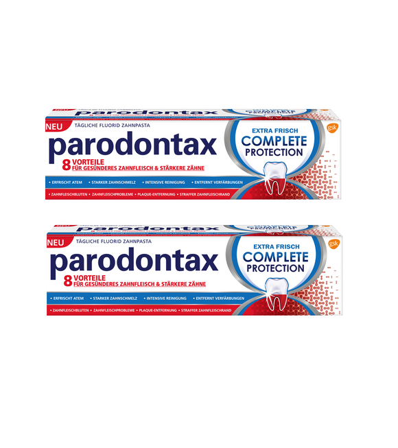 2xPack Parodontax Complete Protection Extra Fresh Daily Fluoride Toothpaste - 150 ml