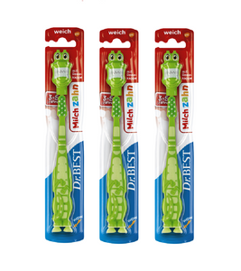 3xPack Dr.BEST Milk Tooth Soft Toothbrushes for Children