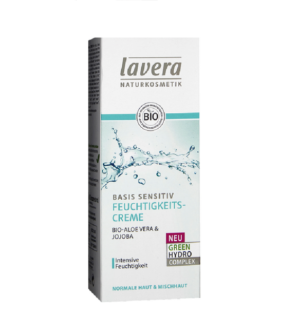 Lavera Organic Aloe Vera & Jojoba Basic Sensitive Moisturizing Cream - 50 ml