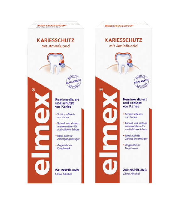 2xPack Elmex Caries Protection Tooth Rinse / Mouth Wash - 800 ml