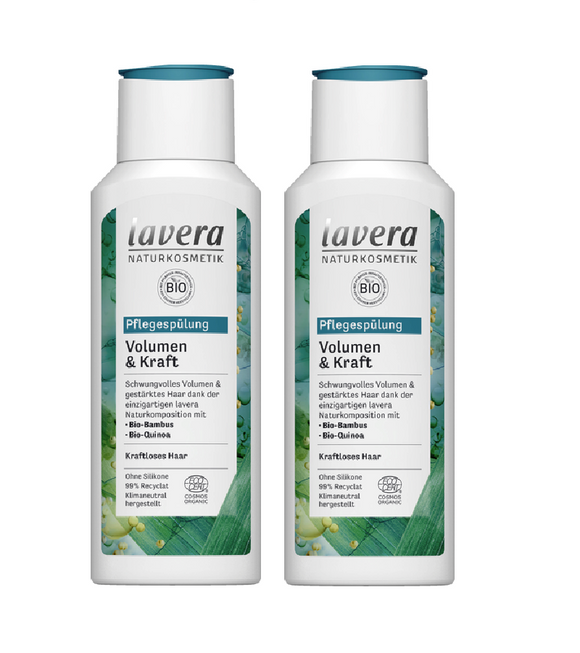 2xPack Lavera Organic Volume & Strength Hair Shampoo -  500 ml