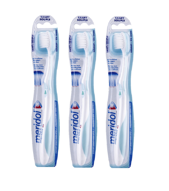 3xPack Meridol Gentle Toothbrush