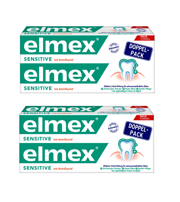 2xPack Elmex Sensitive Toothpaste DoublePacks  - 300 ml