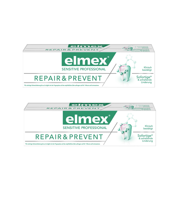 2xPack Elmex Sensitive Professional Repair & Prevent Toothpaste - 150 ml