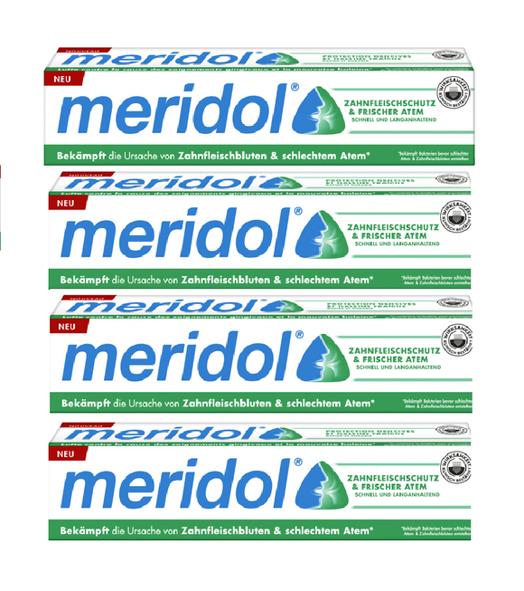 4xPack Meridol Gum Guard & Fresh Breath Toothpaste - 300 ml
