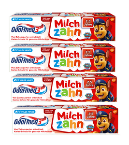4xPack Odol-med3 Milk Tooth Children 2-5 years - 200 ml
