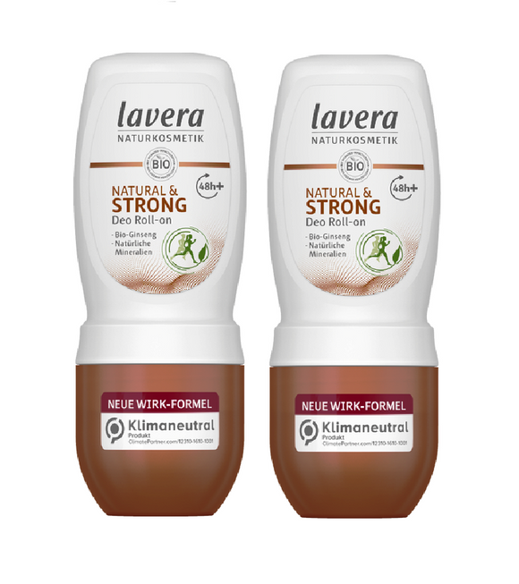 2xPack Lavera Natural & Strong Deodorant Roll-on - 100 ml