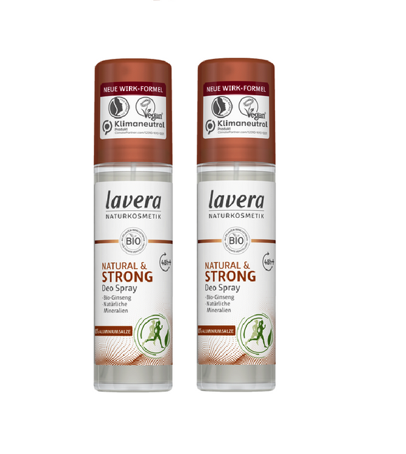 2xPack Lavera Natural & Strong Deodorant Spray - 150 ml