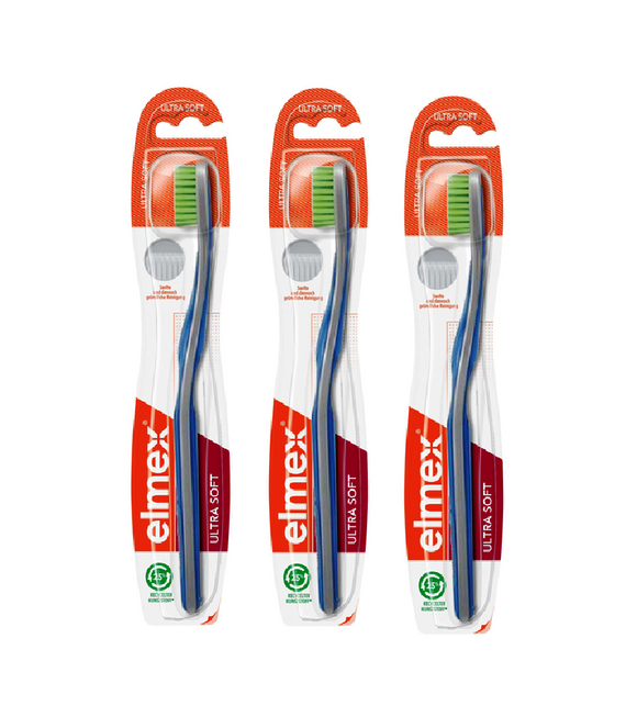 3xPack Elmex Ultra Soft Toothbrush