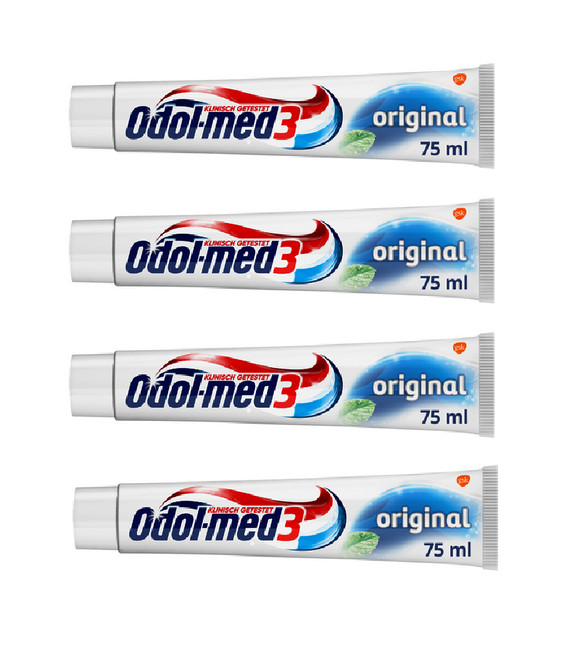 4xPack Odol-med3 Original Toothpaste - 300 ml