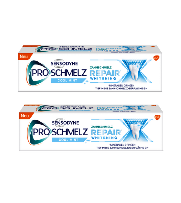 2xPack Sensodyne ProSchmelz Repair Whitening Cool Mint Toothpaste - 150 ml