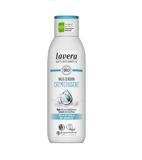 Lavera Bio Aloe Vera & Almond Oil Basic Sensitive Shower Cream - 250 ml