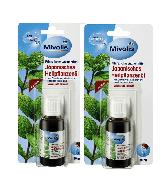 2xPacks Mivolis Japanese Medicinal Plant Oil - 60 ml