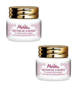 2xPack Melvita 3-Rose Nectar for Softer Lips - 16 g