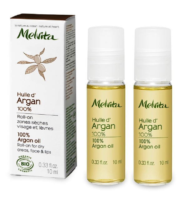 2xPack MELVITA MULTI-USE ARGAN ROLL ON FACE & BEAUTY OIL - 20 ml