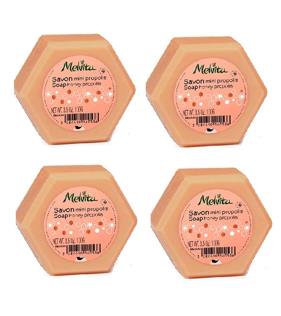 4xPack Melvita ORGANIC SOAP WITH PROPOLIS HONEY- 400 g