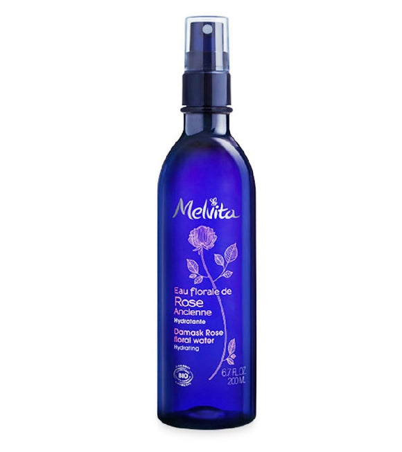 Melvita Damascus Rose Petal Spray - Fragrant Skin Toner - 200 ml