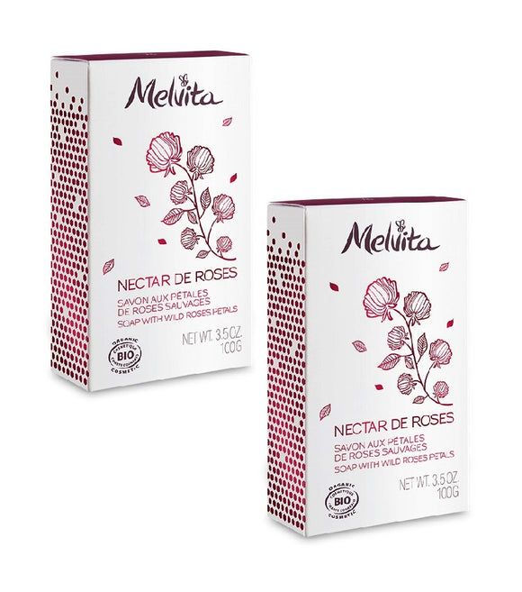 2xPack Melvita ORGANIC ROSE SOAP - 200 g