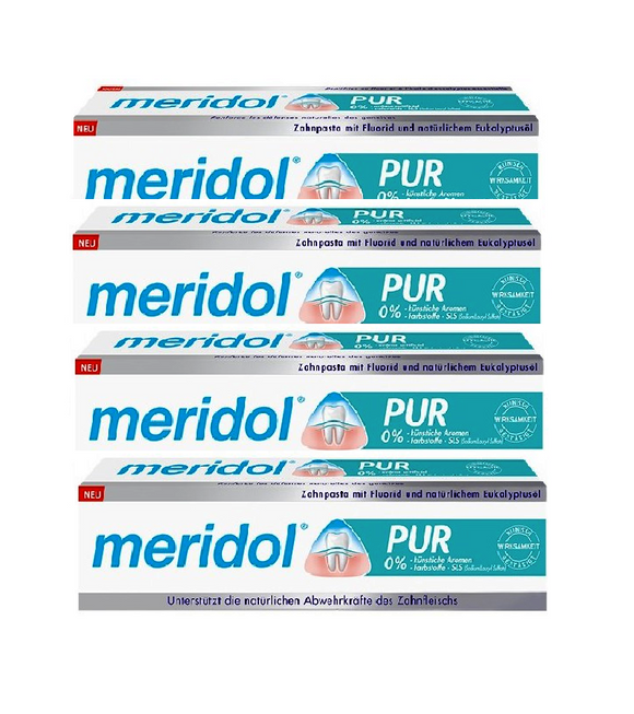 4xPack MERIDOL PUR Toothpaste - 300 ml