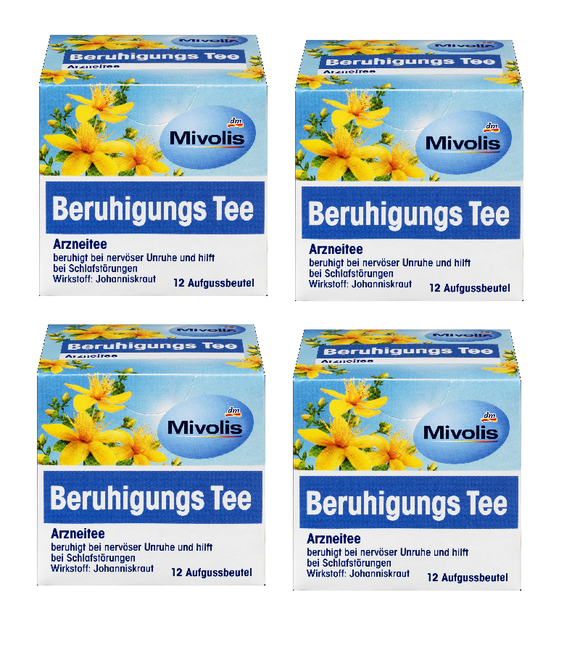 4xPack Mivolis Calming Medicinal Tea - 48 Bags