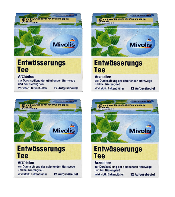 4xPack Mivolis Drainage Medicinal Tea - 48 Bags