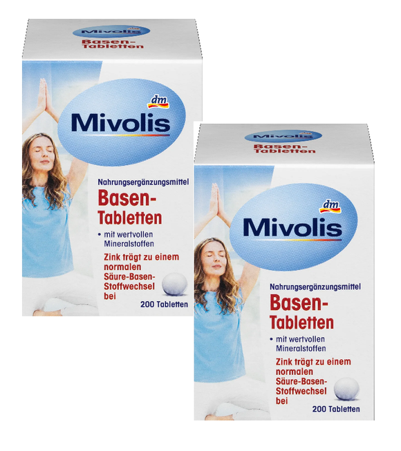 2xPacks Mivolis Basen Tablets for Metabolism - 400 Pcs