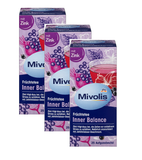 3xPack Mivolis "Inner Balance" Fruit Herbal Tea with Zinc - 75 Bags