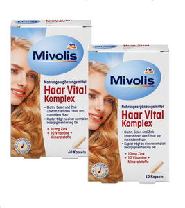 2xPack Mivolis Hair Vital Complex Capsules - 120 Capsules