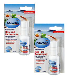 2xPack Mivolis Throat Spray - 60 ml