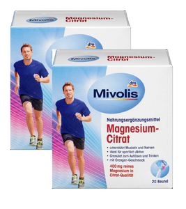 2xPack Mivolis Magnesium Citrate - 40 Pouches.