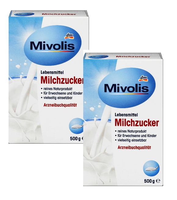 2xPack Mivolis Milk Sugar - 1 Kg