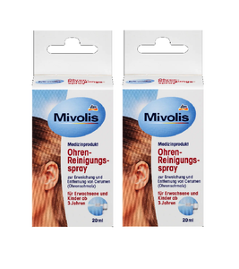 2xPack Mivolis Ears Cleaning Spray - 40 ml