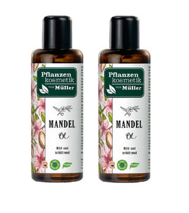 2xPack Müller Plant Cosmetics  Almond Oil - 200 ml