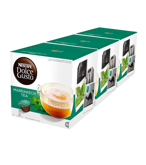 3xPack Nescafé Dolce Gusto Marrakesh Style Peppermint Tea – 96 Capsules