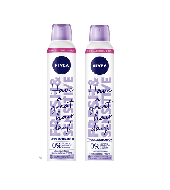2xPack Nivea Dry Shampoo - 200 ml - Five Varieties
