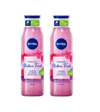 2xPack Nivea Nature Fresh Fragrant Shower Gels - 600 ml - Three Varieties