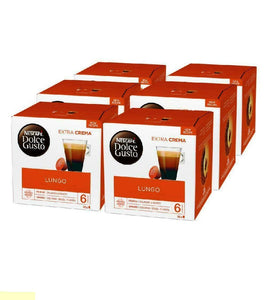 6xPack Nescafe Dolce Gusto Lungo Coffee Capsules - 96 Capsules