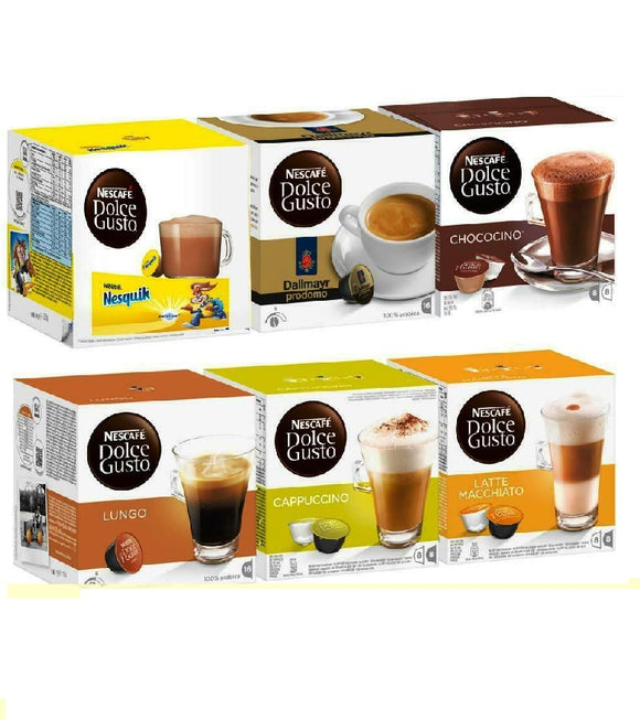 6xPack Nescafé Dolce Gusto Family Edition Coffee Set 1 – 96 Capsules